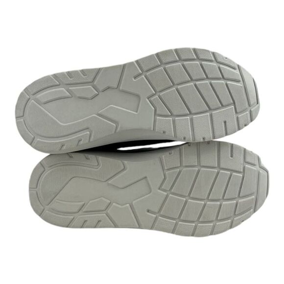 New Kingside Phillip Men US 9.5 Black White Athletic Tetoron Laces Moc-Toe Shoes - Picture 8 of 9